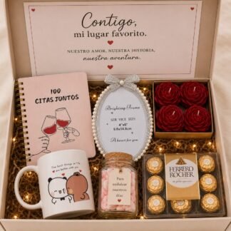 Caja Sorpresa Romántica "Contigo, mi lugar favorito"